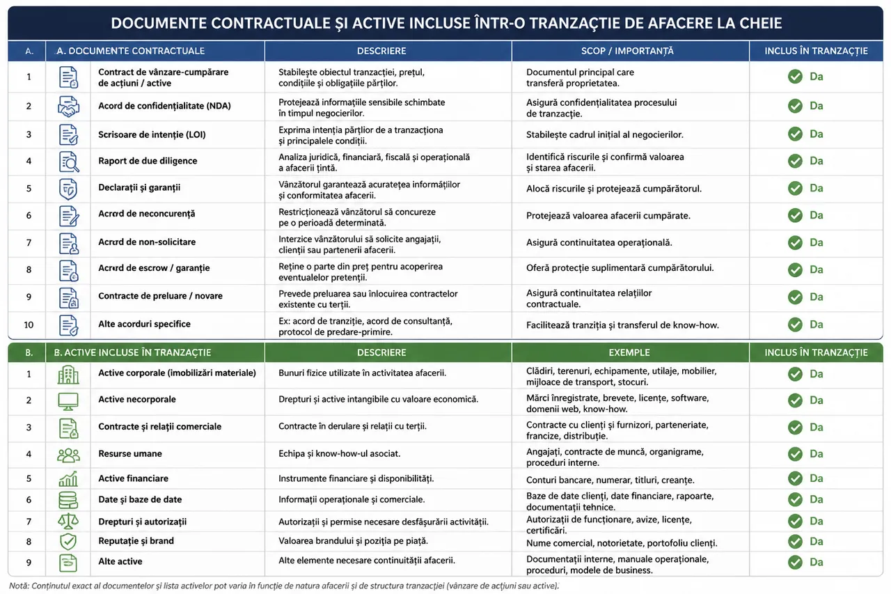 ce include contractul afacere la cheie