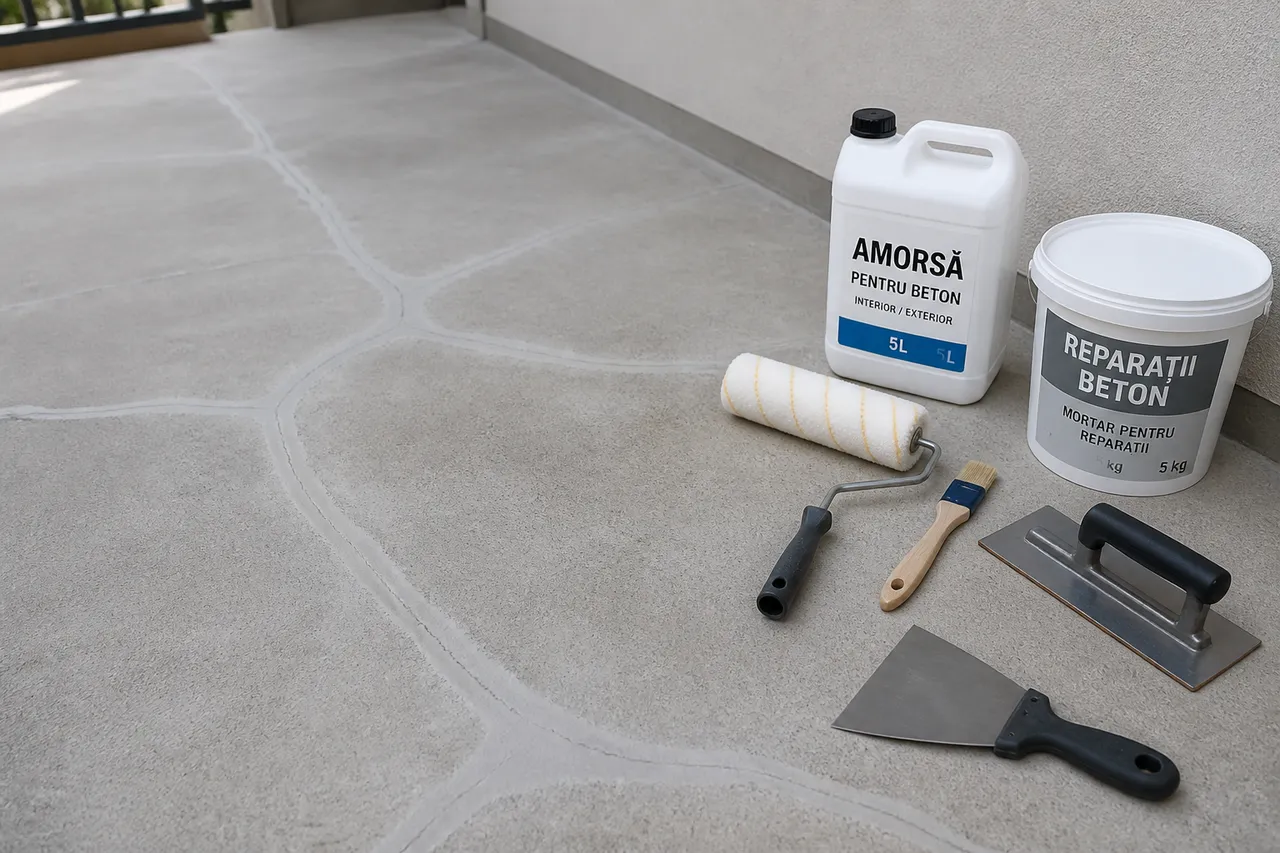 pregătirea suportului pentru pardoseală de terasă peste beton