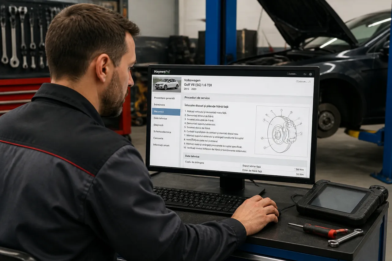Autodata pentru mecanici auto și documentație tehnică